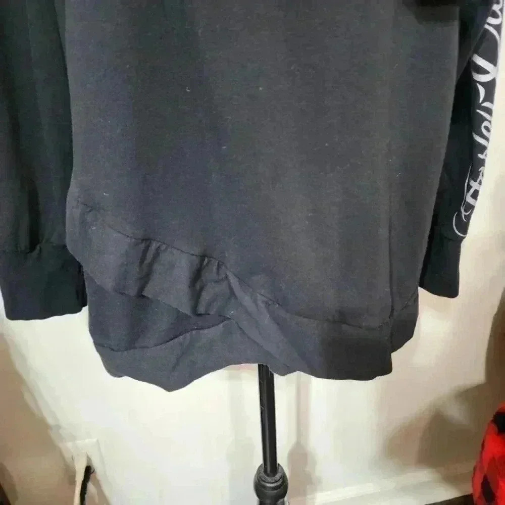 Harley Davidson Womens Wrap Ruffled bottom long sleeve blouse. Size 1x - Picture 7 of 9
